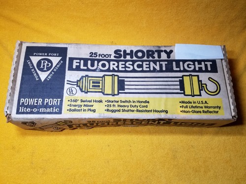 NEW SHORTY POWER PORT FLS-25 13 Watt FLUORESCENT LIGHT WITH 25' CORD - Picture 3 of 4