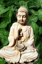 STATUA BUDDA BUDDHA PIETRA DA GIARDINO IN CEMENTO ASIATICA ZEN BUDDAH MARMO 