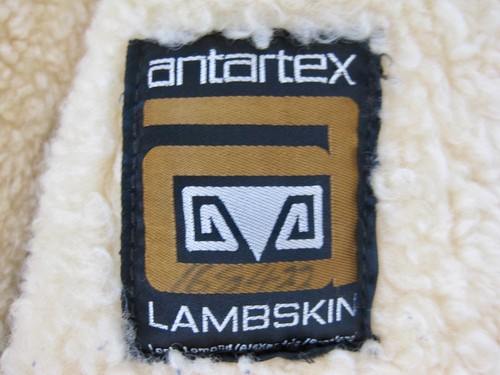 Vintage Antartex Schottland Shearling Rancher Bergmantel Größe 38R Leder Lammfell - Bild 9 von 11