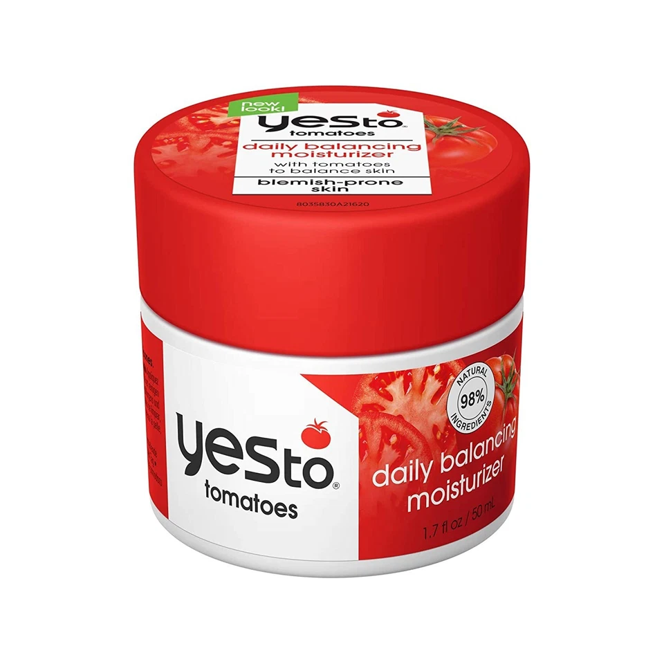 Yes To To Tomatoes, Mascarilla Facial Limpiadora de la Piel, 1.7 OZ Acné Piel Transparente Paquete de 2 Foto 2 de 4
