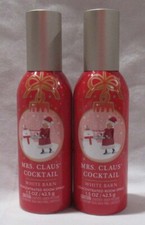 WB Bath  Body Works Concentrated Room Spray Lot Set of 2 MRS. CLAUS' COCKTAIL