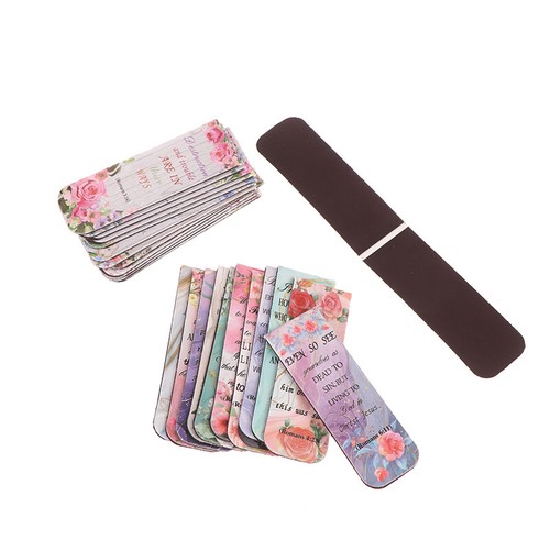 12pcs Aesthetic Motivational Bible Quotes Paper Bookmarks DIY Students Readers - Photo 7/19
