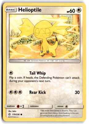 2019 Sun & Moon - Cosmic Eclipse Helioptile c Basic/Common #179