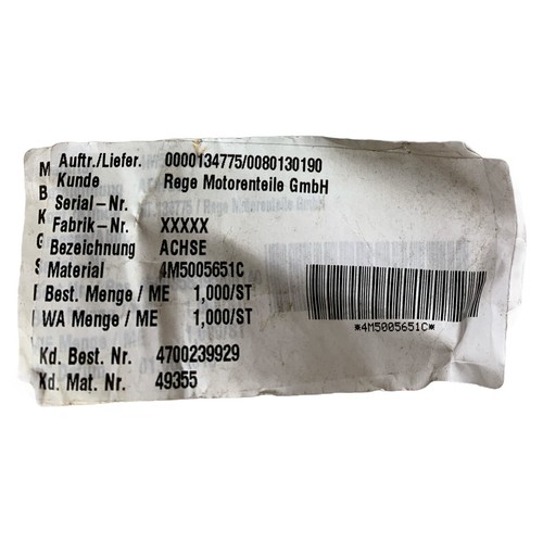 Rege Motorenteile 0000134775/0080130190 Achse für Kettenrad 49355 - 第 2/4 張圖片