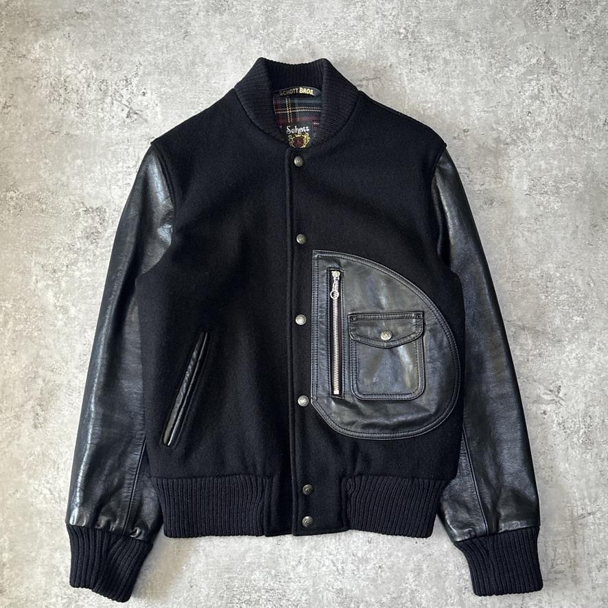 SCHOTT 767US D-POCKET VARSITY JACKET