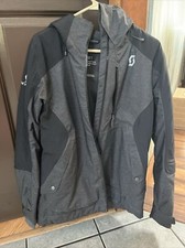 Scott  Explorair 3l Ski Jacket Hooded Women's Medium Gray Black