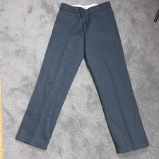 Dickies 874 Pants Mens 34 x 32 Gray Original Fit Work New