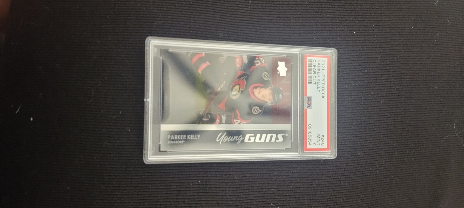 Parker Kelly 2021-22 Upper Deck Series 1 Clear Cut Young Guns #240 Mint-9