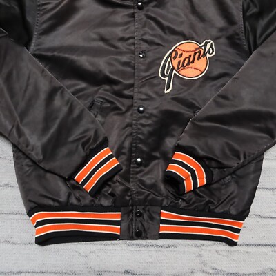 MLB San Francisco Giants MajesticジャケットS Vintage San Francisco Giants Satin Jacket by Starter Size M