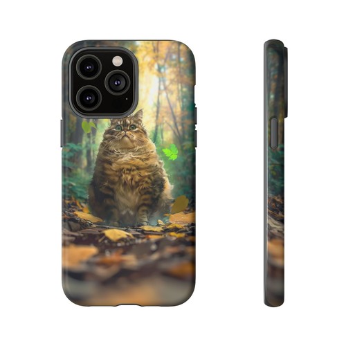 For iPhone / Galaxy / Pixel | Phone-Ink Case - Chonk Fat Gray Cat Forest Anime - Picture 26 of 173