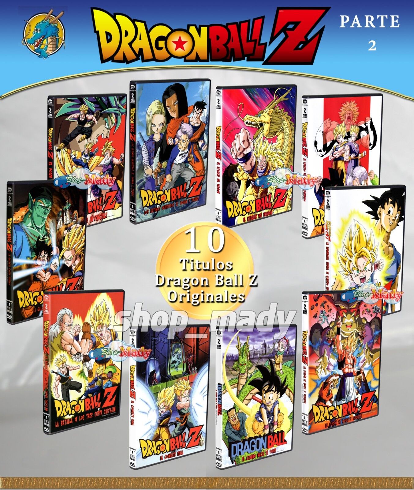 Paq. 10 de Dragon Ball Z DVD en ESPAÑOL LATINO Región 4 (Parte 2) | eBay