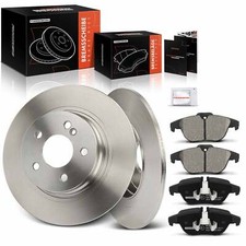 Solid Brake Discs & Brake Pads Rear 300mm for Mercedes-Benz C180 C200 E200 E250