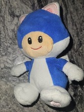 World of Nintendo Super Mario Plush Character Blue Cat Toad 2015