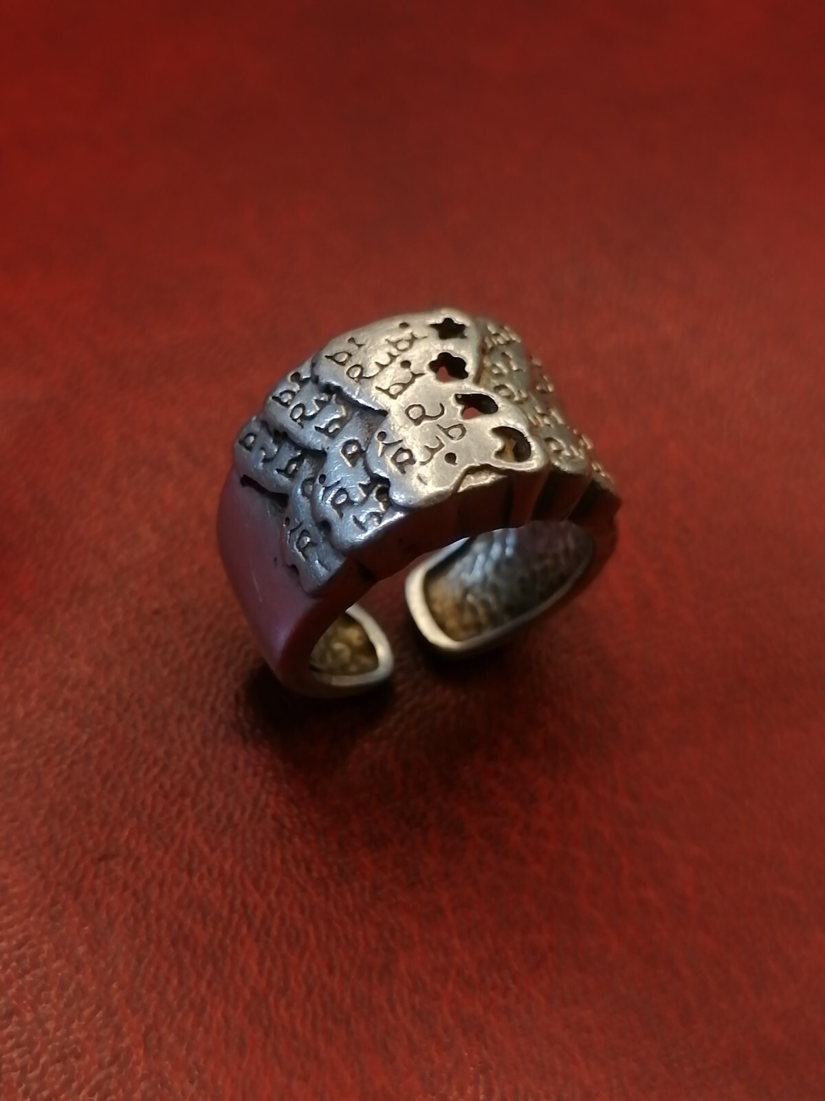 Solid Silver Rubi Adjustable Ring - Size 6.75, 9.… - image 7