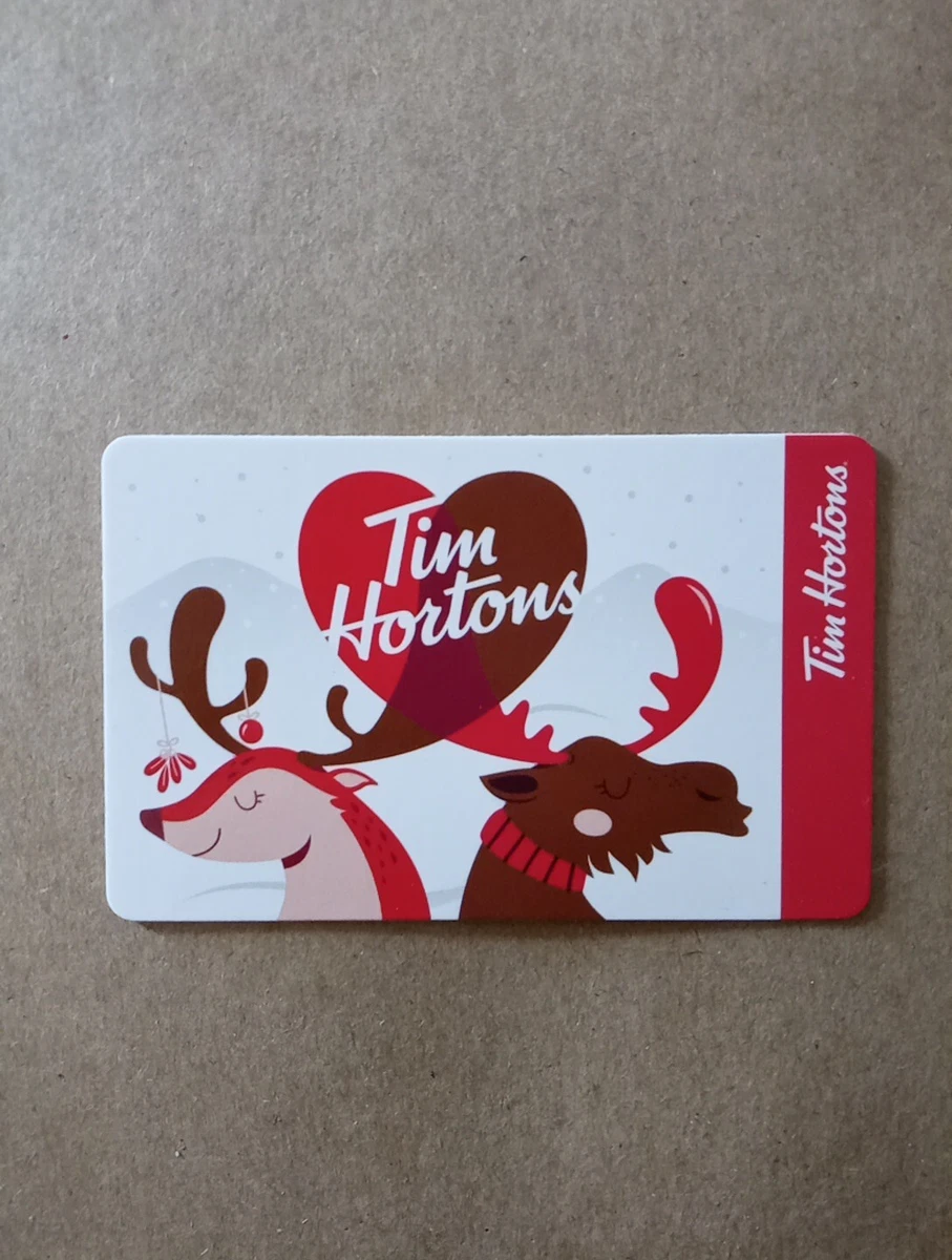 Tim Hortons gift card reindeers 2023 no balance eBay