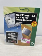 Wordperfect 5.1 for Windows Macro Handbook Book  Disk Simpson, Alan