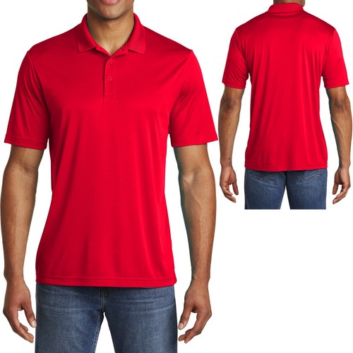 Mens Moisture Wicking Polo Shirt Dri Fit Sizes XS-XL 2XL, 3XL, 4XL NEW - Picture 9 of 12