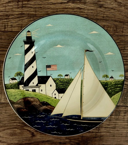 Sakura By Oneida Warren Kimble Coastal Breeze Stoneware Salad Plate 8.25” - Picture 2 of 5