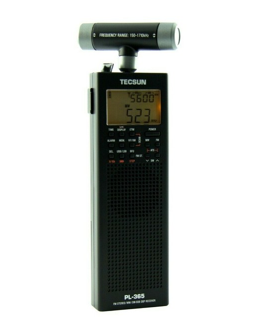 TECSUN PL365 PLL DSP SSB Radio AM/FM / MW / LW / SW BLACK 