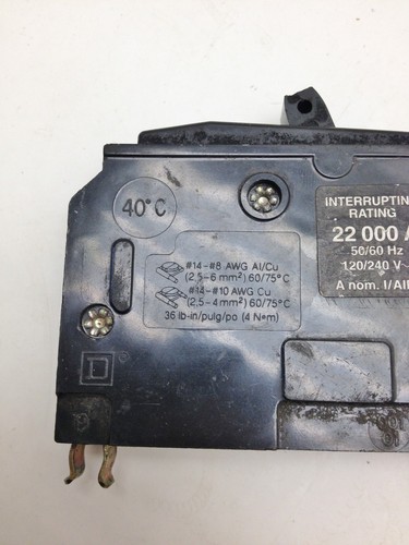 Interruttore Quadrato D 20A 1P 22000A #6276 - Foto 4 di 5
