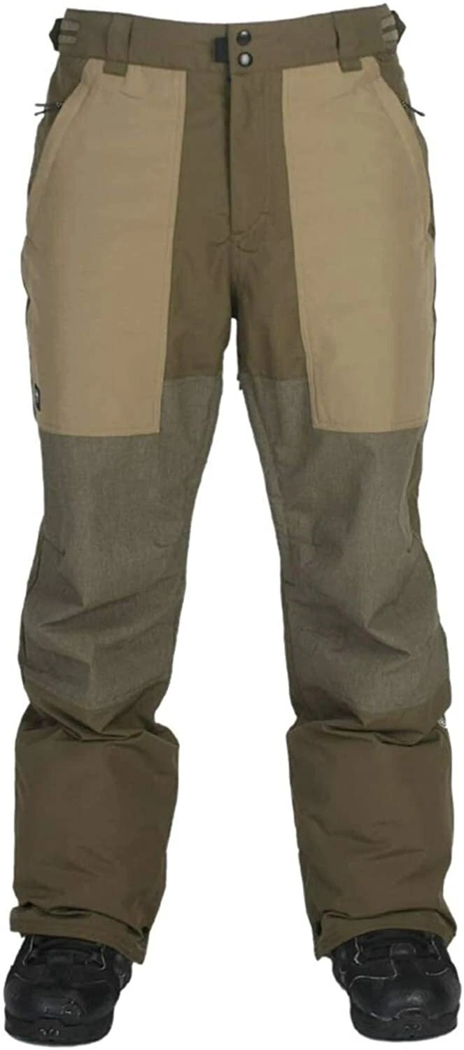 RIDE SNOWBOARDS Men's PIONEER Shell Snow Pants - Military/Moss - Large - NWT