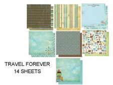 BEST CREATION "TRAVEL FOREVER" 12X12 PAPER (14 SHEETS VACATION SCRAPJACK'S PLACE