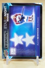 2021-22 UD Credentials Star of The Night Rookie #2SR-1 Alex Newhook