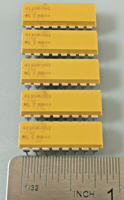 LOT OF 5  BOURNS INC 4116R-001-101 RESISTOR NETWORK 2.25W 100V  2±%  DIP-16