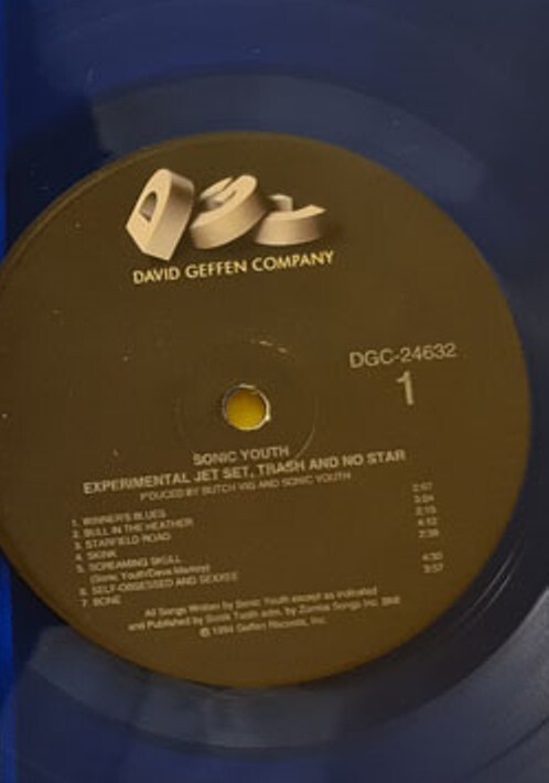 Sonic Youth Experimental Jet Set, Trash And No Star Promo LP