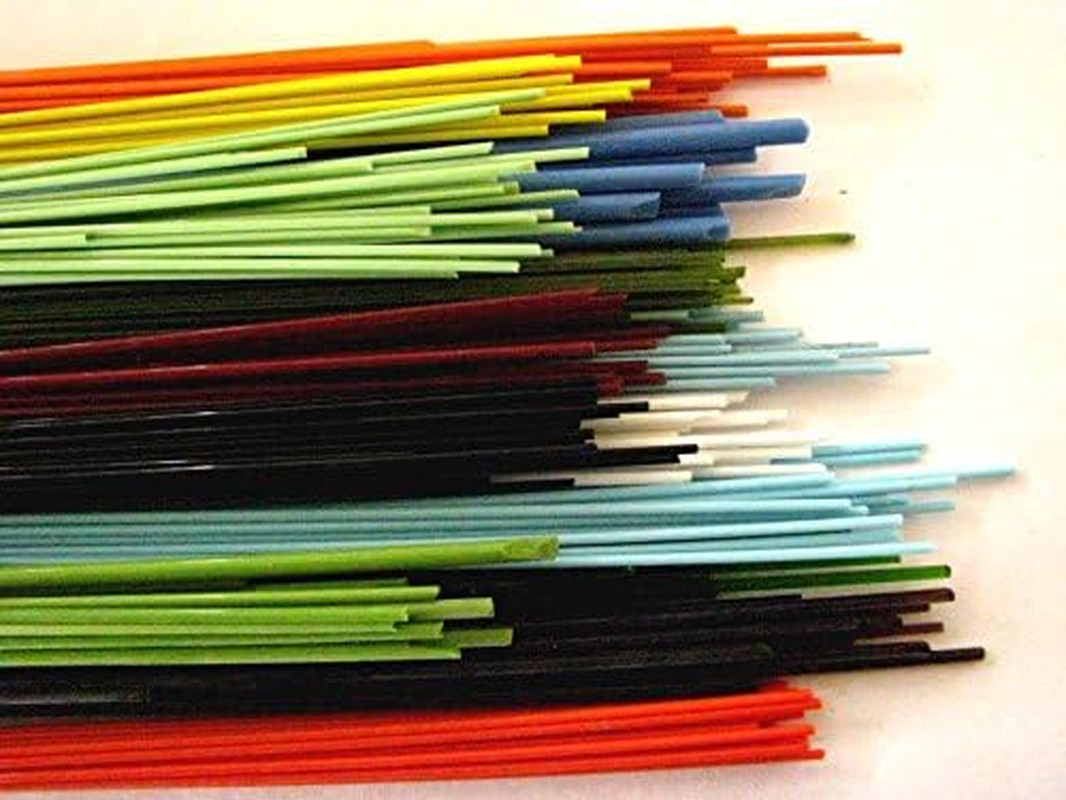 Handmade COE 90 1/4 Lb Spaghetti Stringers, 2Mm, 4 Ounce Fusing, Beadmaking Rods