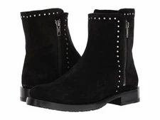 NEW Frye Women's Black Natalie Stud Double Zip Boot Round Toe 73282-BLK $358