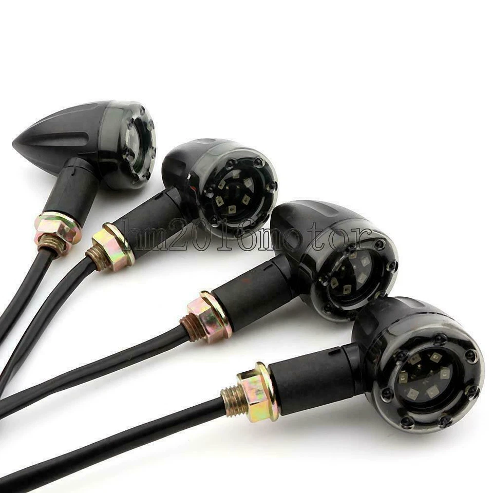 Mini intermitente LED 4x de plástico de 3,1" para Kawasaki Vulcan 800 900 VN800B VN900C Foto 4 de 4