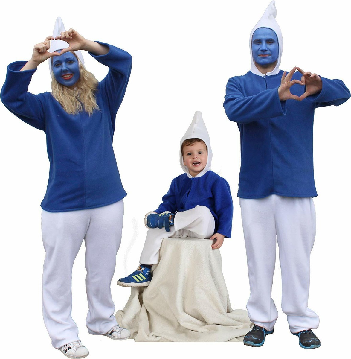 Schlumpf Kinderkostüm - Komplett-Set Mit Hut, T-Shirt & Hose Für Karneval