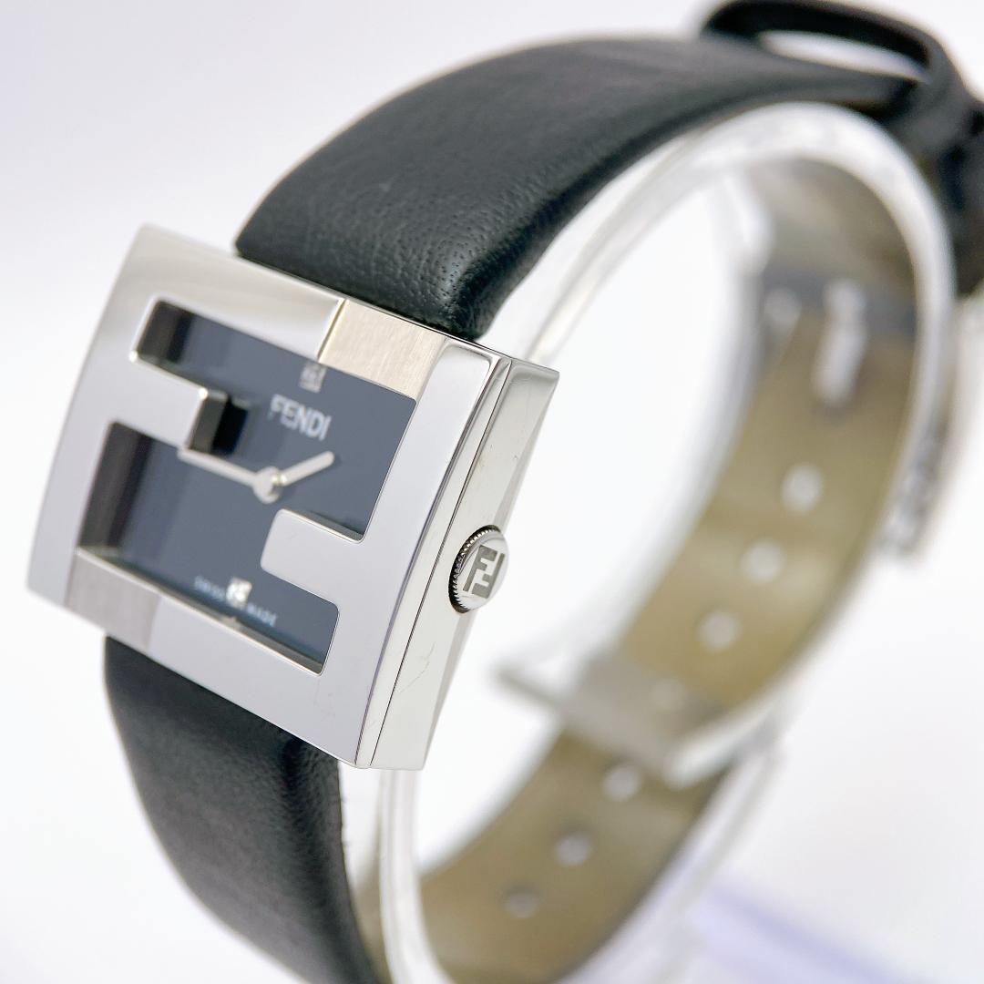 Fendi Mania Zucca Face FOW848 Women's Analog Watch Black Fendi Mania Zucca Face FOW848 Women's Analog Watch Black