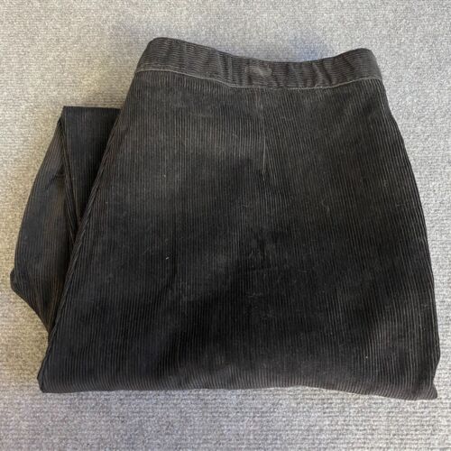 Mischief Black Corduroy Cord Mum Jeans Womens 24 Straight Leg Elastic Back - Foto 19 di 20