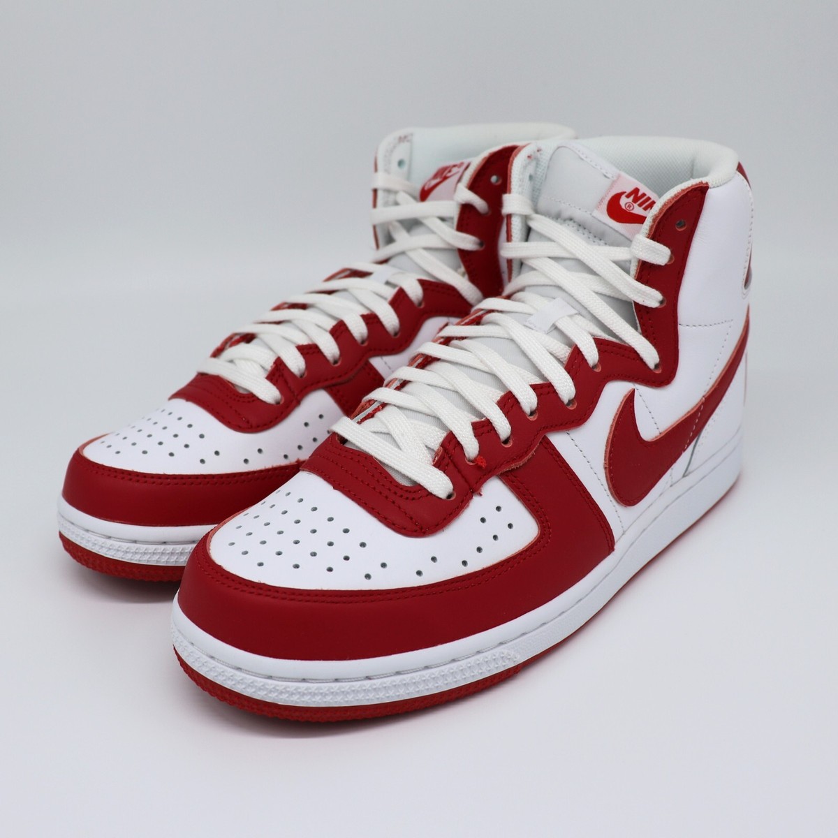 Nike Terminartor HIGH White University Red Sneaker US9 2022 | eBay