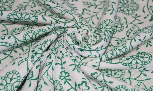 2.5 YD Indian Handmade Floral Print Cotton Sewing Fabric Dressmaking Fabric U10 - Picture 12 of 12