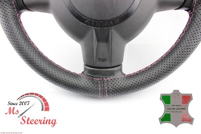 FUR CHEVROLET IMPALA SS 94-96 SCHWARZ PERF LEDER-LENKRAD ABDECKUNG, BURGUND 2 ST