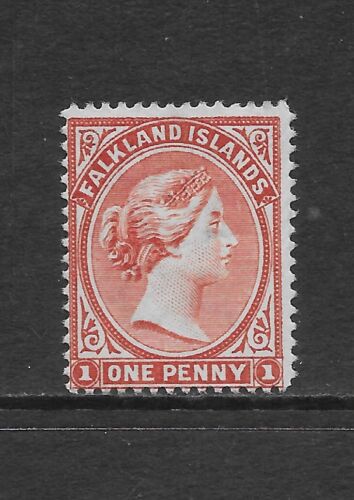 FALKLANDINSELN SCOTT 11B MLH FEIN - 1899 1p BLASSROTE AUSGABE - QUEEN VICTORIA
