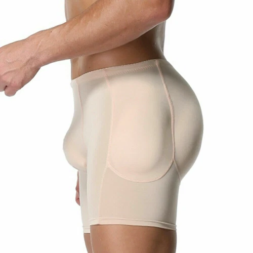 Herren gepolstert Body Shaper Höschen Po-Lifter Booty Hüftverstärker Bodyshort Unterwäsche - Bild 9 von 37