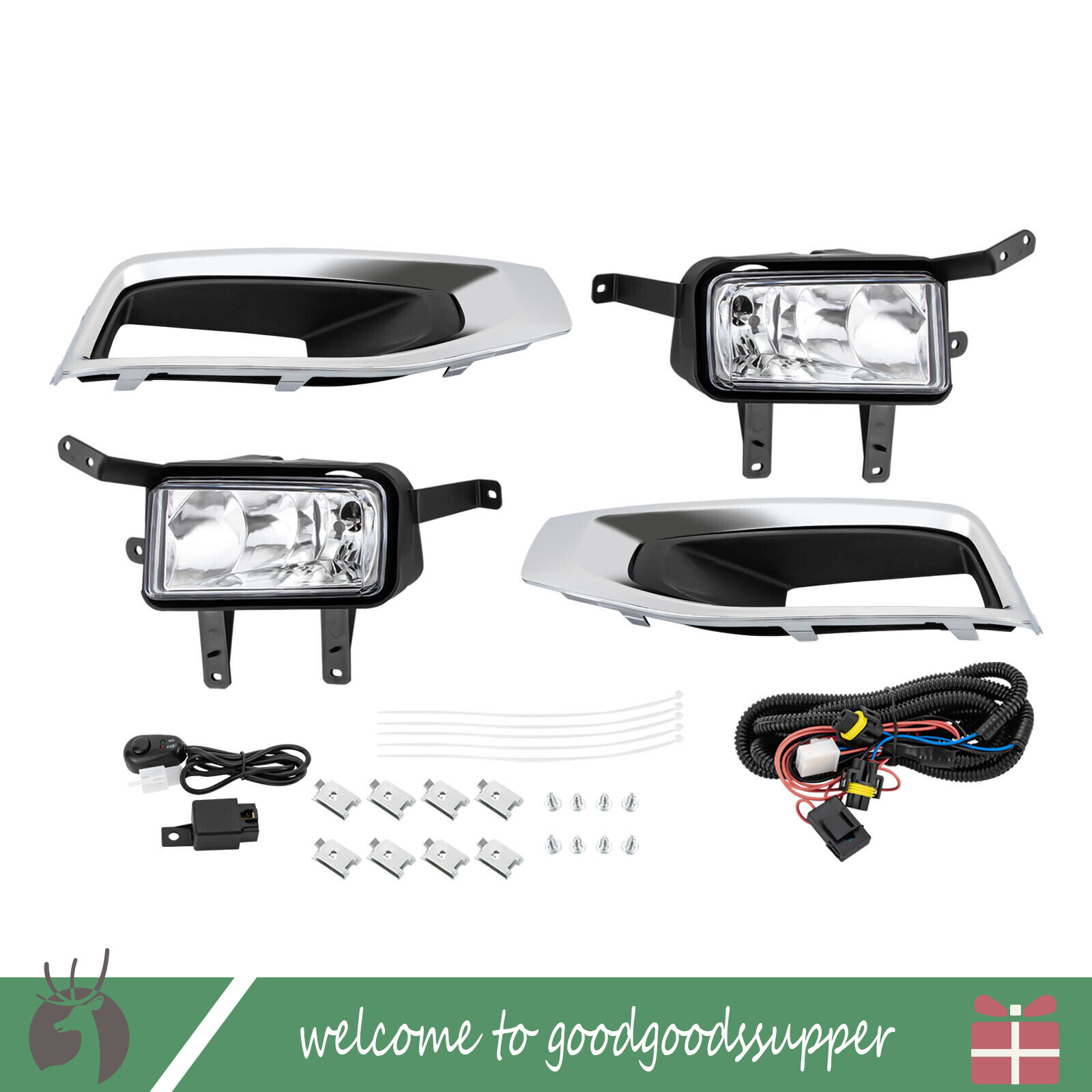 2015-2018 GMC Yukon/XL Fog Lights with Wiring Kit and Switch