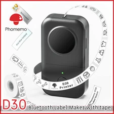 Label Maker Thermal Phomemo D30 Bluetooth Wireless Mini Portable Label Printer