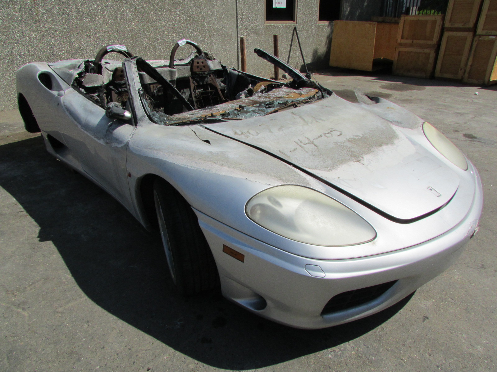 Ferrari 360, RH, Right B-Pillar, Door Jam Metal Trim Panel, P/N 64858811
