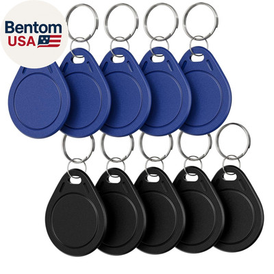 10Pcs T5577 RFID Keyfobs 125Khz Writable T5577 Key Fob Proximity ID Card Token T