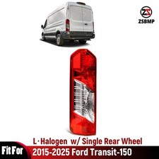 Halogen Tail Light For 2015-2025 Ford Transit-150 With Bulb Driver Left Side