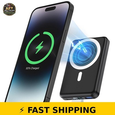Gsluuk 10000mAh Magnetic Power Bank PD Fast Charging Black