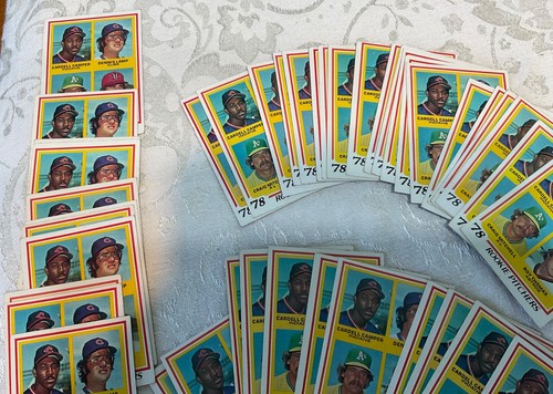 1978 TOPPS BASEBALL #711 ROOKIE LOT X 71 = CAMPER-LAMP-MITCHELL-THOMAS X 71 - Picture 5 of 14