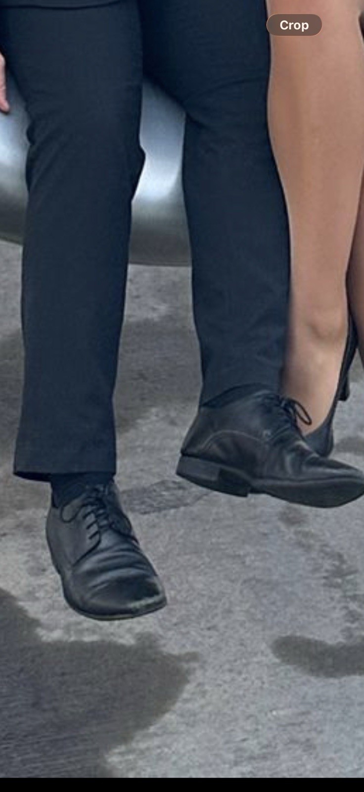 Cabin crew Men’s UK 7 Black Leather Oxford Lace-Up Dress Shoes