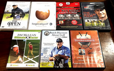 Golfing Instructional DVD  s - Lot of 7 - 1 Sealed THE OPEN GOLF