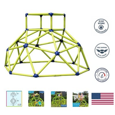 Green & Blue Monkey Bars Climbing Tower - Perfect Outdoor Activity for Kids 3-8